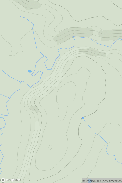 Thumbnail image for Pen-y-gaer [Anglesey and the Lleyn Peninsula] showing contour plot for surrounding peak
